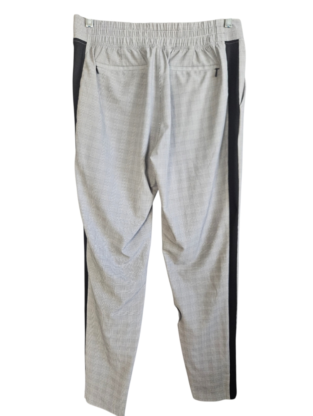 ATHLETA Brooklyn Glen Plaid Pull On Pant Sz 10T Gray Black Travel Athleisure - Picture 6 of 16